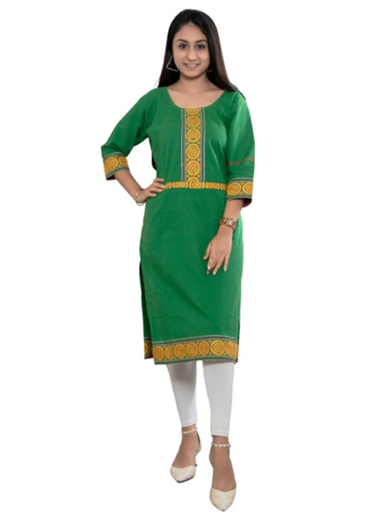 Cotton Kurta 3/4th Sleeve