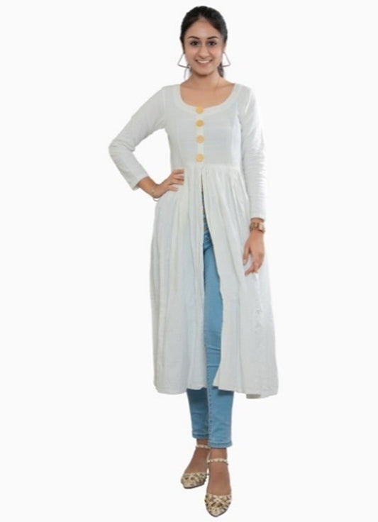 Cotton Button Up Kurta full Sleeve