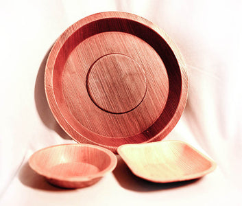 Arecanut plate round