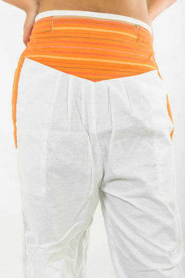 Cotton Jogger Pants with orange and yellow detail