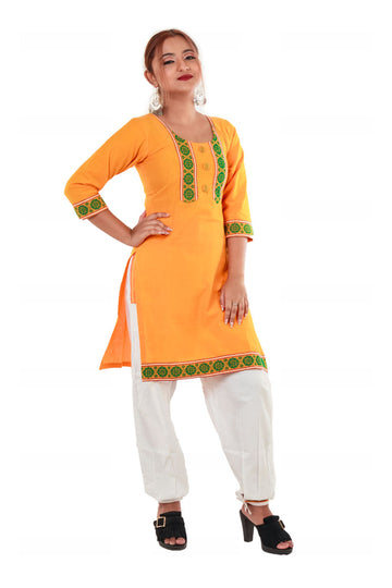 Cotton Kurta 3/4th Sleeve