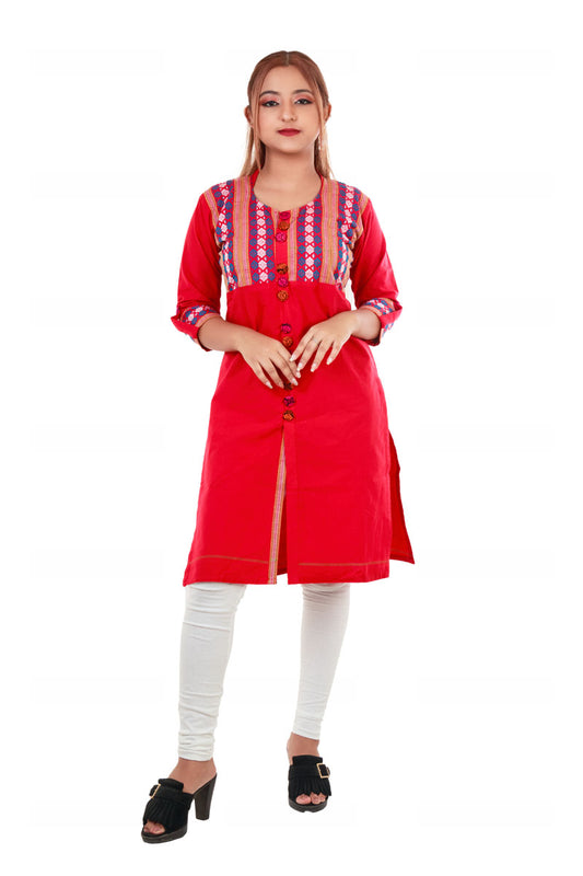 Cotton Kurta 3/4th Sleeve